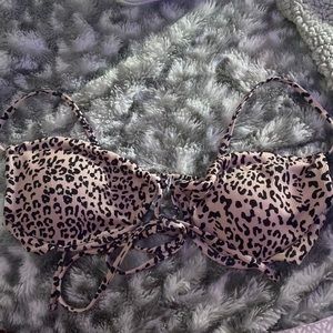 shein cheetah bikini top